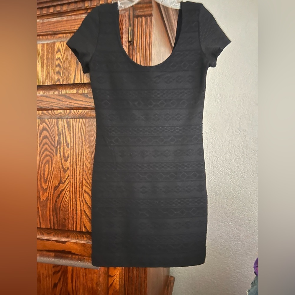 Black mini dress